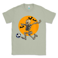Matcha skeleton soccer player funny halloween blood moon Classic Tee - DesignPulse