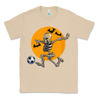 Mushroom skeleton soccer player funny halloween blood moon Classic Tee - DesignPulse