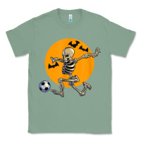 Sage skeleton soccer player funny halloween blood moon Classic Tee - DesignPulse