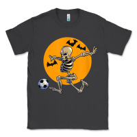 Smoke skeleton soccer player funny halloween blood moon Classic Tee - DesignPulse