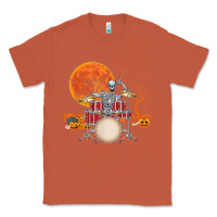 Copper Skeleton Drummer Halloween Costume Playing Drums Mens Boys Classic Tee - DesignPulse
