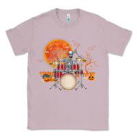 Lilac Skeleton Drummer Halloween Costume Playing Drums Mens Boys Classic Tee - DesignPulse