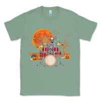 Sage Skeleton Drummer Halloween Costume Playing Drums Mens Boys Classic Tee - DesignPulse