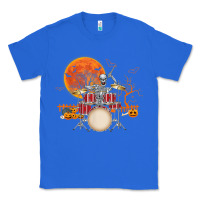 True Royal Skeleton Drummer Halloween Costume Playing Drums Mens Boys Classic Tee - DesignPulse