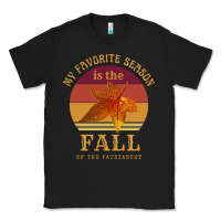 Black feminist my favorite season is fall patriarchy retro vintage long slee Classic Tee - DesignPulse