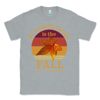 Heather Grey feminist my favorite season is fall patriarchy retro vintage long slee Classic Tee - DesignPulse