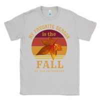 Moon Dust feminist my favorite season is fall patriarchy retro vintage long slee Classic Tee - DesignPulse