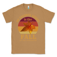 Toasted Coconut feminist my favorite season is fall patriarchy retro vintage long slee Classic Tee - DesignPulse