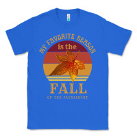 True Royal feminist my favorite season is fall patriarchy retro vintage long slee Classic Tee - DesignPulse
