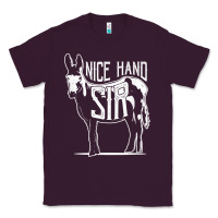 Plum Nice Hand Sir Donkey Poker Funny Gambling Design For Fans Classic Tee - DesignPulse