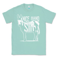Seafoam Nice Hand Sir Donkey Poker Funny Gambling Design For Fans Classic Tee - DesignPulse