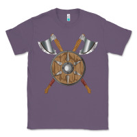 Lavender renaissance fair faire festival medieval theme axe shield Classic Tee - DesignPulse