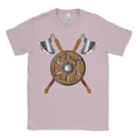 Lilac renaissance fair faire festival medieval theme axe shield Classic Tee - DesignPulse