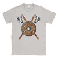 Moon Dust renaissance fair faire festival medieval theme axe shield Classic Tee - DesignPulse