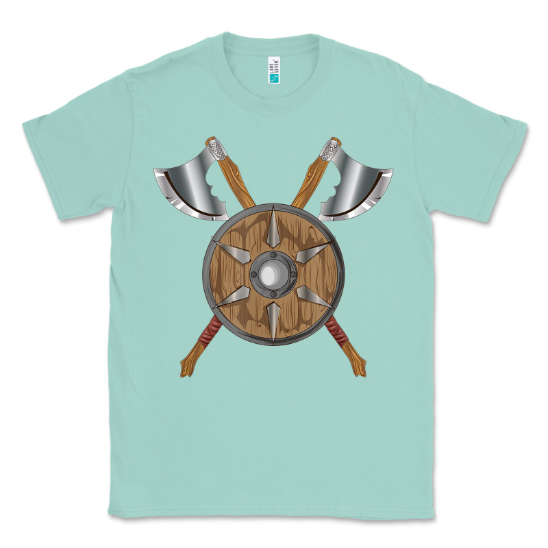 Renaissance Fair Faire Festival Medieval Theme Axe Shield Classic Tee by DesignPulse | Teevron