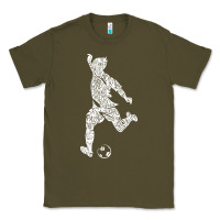 Army Green soccer player ball Classic Tee - DesignPulse