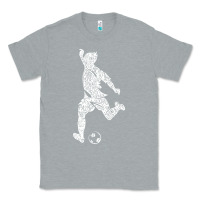 Heather Grey soccer player ball Classic Tee - DesignPulse