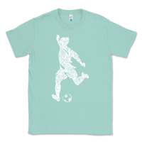 Seafoam soccer player ball Classic Tee - DesignPulse