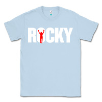 Dusty Blue boxer r o c k y Classic Tee - DesignPulse