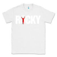 White boxer r o c k y Classic Tee - DesignPulse