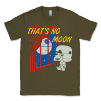 Army Green that's no moon Classic Tee - DesignPulse