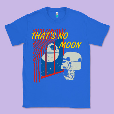 That's No Moon Classic Tee Designed By Designpulse