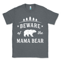 Charcoal Heather beware mama bear mom protect strong mother graphic clip art t shirt Classic Tee - DesignPulse