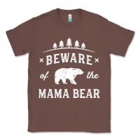 Chestnut beware mama bear mom protect strong mother graphic clip art t shirt Classic Tee - DesignPulse