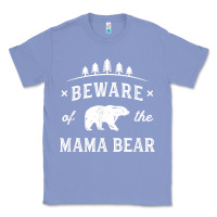 Colony Blue beware mama bear mom protect strong mother graphic clip art t shirt Classic Tee - DesignPulse