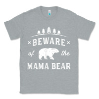 Heather Grey beware mama bear mom protect strong mother graphic clip art t shirt Classic Tee - DesignPulse