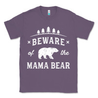 Lavender beware mama bear mom protect strong mother graphic clip art t shirt Classic Tee - DesignPulse