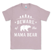 Lilac beware mama bear mom protect strong mother graphic clip art t shirt Classic Tee - DesignPulse
