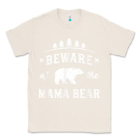 Natural beware mama bear mom protect strong mother graphic clip art t shirt Classic Tee - DesignPulse