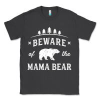 Smoke beware mama bear mom protect strong mother graphic clip art t shirt Classic Tee - DesignPulse
