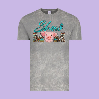 Show Mom Pig Vintage Tee Designed By Artiststas