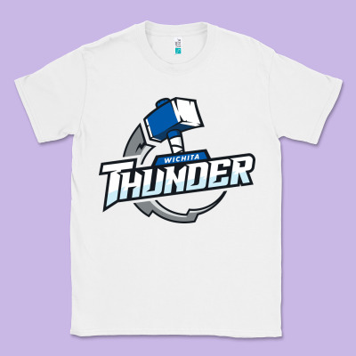 Wichita Thunder Classic Tee Designed By Designpulse
