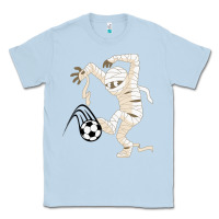 Dusty Blue funny halloween soccer ball Classic Tee - DesignPulse