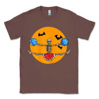 Chestnut cheerleading skeleton halloween cheer skeleton cheerleader t shirt Classic Tee - DesignPulse