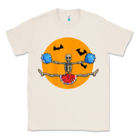 Natural cheerleading skeleton halloween cheer skeleton cheerleader t shirt Classic Tee - DesignPulse