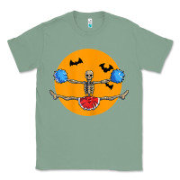 Sage cheerleading skeleton halloween cheer skeleton cheerleader t shirt Classic Tee - DesignPulse