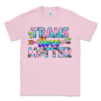Bubblegum Pink Western LGBTQ+ Trans Lives Matter Classic Tee - BundleAndBundleShop