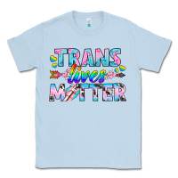 Dusty Blue Western LGBTQ+ Trans Lives Matter Classic Tee - BundleAndBundleShop