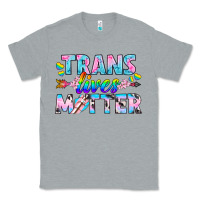 Heather Grey Western LGBTQ+ Trans Lives Matter Classic Tee - BundleAndBundleShop