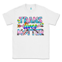 White Western LGBTQ+ Trans Lives Matter Classic Tee - BundleAndBundleShop