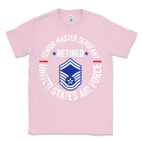 Bubblegum Pink senior master sergeant retired air force retirement gifts t shirt Classic Tee - DesignPulse