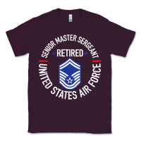 Plum senior master sergeant retired air force retirement gifts t shirt Classic Tee - DesignPulse