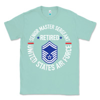 Seafoam senior master sergeant retired air force retirement gifts t shirt Classic Tee - DesignPulse