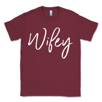 Burgundy wifey sweat(b) Classic Tee - DesignPulse