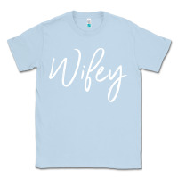 Dusty Blue wifey sweat(b) Classic Tee - DesignPulse