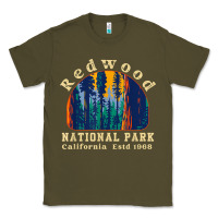 Army Green redwood national park california retro vintage cam Classic Tee - DesignPulse